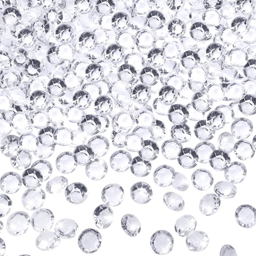 TOAOB 5000pcs Cristaux en Forme de Diamants Acrylique Transparent 4.5mm Diamants Decoration Artificiels Cristal pour Décoration de Table Mariage