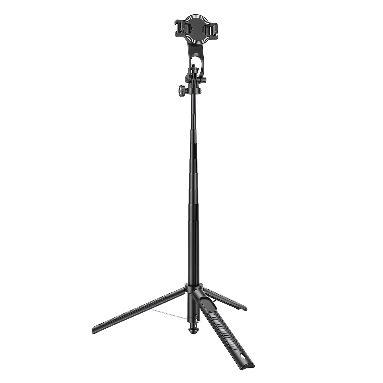 Selfie Stick Treppiede, supporto per telefono regolabile da 2,5 a 3,7 pollici, rotazione a 360 gradi, inclinazione 225, Bluetooth portatile estensibile con supporto staccabile, per 16 15 14 13