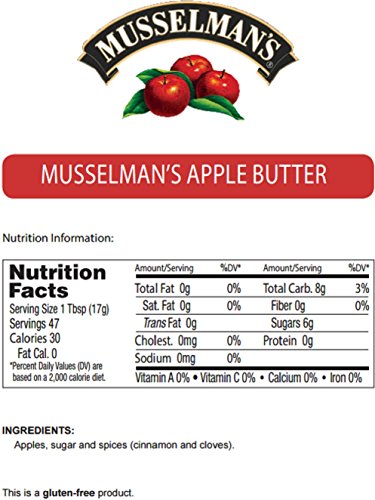 image for Musselmans Musselman's Apple Butter (2 Pack, Total of 34oz), 1.06 Poun