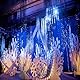 DunkelBlau Backdrop Streamers AILEXI 2 Pack 1M*2.5M Metallic Tinsel Folie Fringe Vorhänge für Photobooth Party Dekor