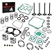 Top End kit STD Piston & Ring + Gasket Seal + Exhaust Valve + Intake Valve Spring Rebuild Kit Compatible with EZGO Fuji Robin 295cc Golf Cart EH29C 4 Cycle MCI Engine 1991-2002