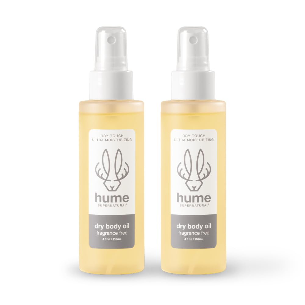 HUME SUPERNATURAL Dry Body Oil Spray - Moisturizing Oil for Dry Skin, After Shower Hydrating Body Oils for Women and Men, Nourishing, Glow, Fragrance
