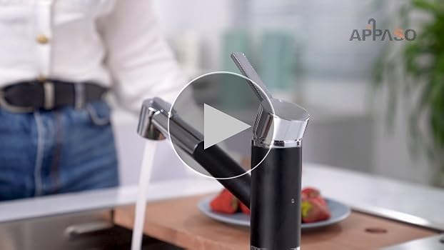 Amazon | APPASO モダンな引き出し式キッチン水栓 RV用スプレー付き