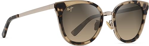 Miniatura 8 de Maui Jim Gafas de sol polarizadas de ojo de gato de madera rosa para mujer