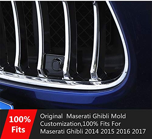 Front Grill Chrome Trim For Maserati Ghibli 2013 2014 2015 2016 2017 Parts Accessories Front Grille Decorative Garnish Trim Cover Car Styling 12Pcs #TOP1
