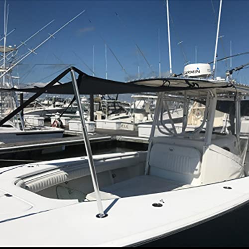TeBaisea Boat T-Top Sun Shade Kit Boat Canopy, Boat Cover with Stainless Steel Telescopic Rod Foldable, UV-Proof 1200D High-Tech Polyester Fiber, Anti-Ultraviolet Dark Blue（47"×59"×47" by TeBaisea - Image 7