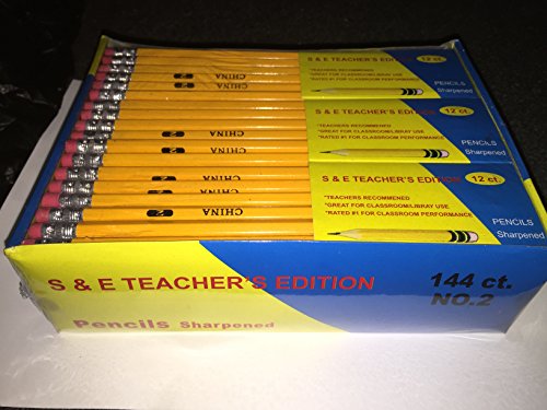 Pencils Pre-sharpened No. 2 144/bx S & E Teachers Edition