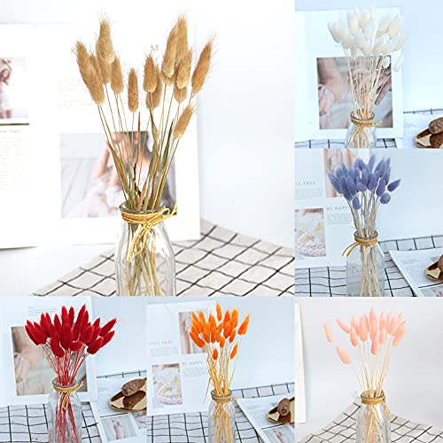 Buquê de flores secas, decoração artificial de lagurus ovatus para casa, hotel, casamento, casamento