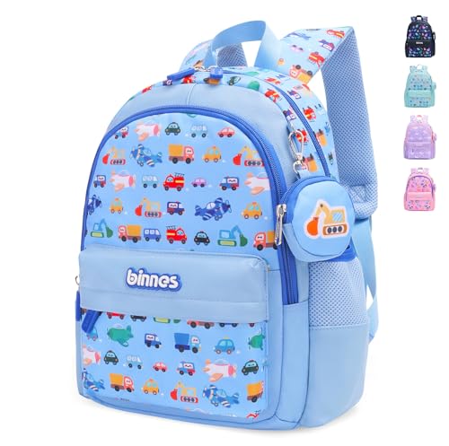 Reqinqin Lindas mochilas infantis reais com desenho animado, mini bolsa de viagem para bebês de 1 a 5 anos, G - azul, Small, Casual