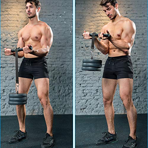 PELLOR Forearm Wrist Roller, Wrist Strength Exerciser with Hand Grip Build Shoulder Muscle Training