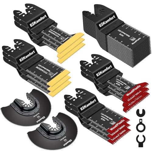 29 teiliges Multitool Sägeblätter Multitool Sägeblätt Multimaster Sägeblätter für Holz Kunststoff Metall Multitool Zubehör Set Kompatibel mit Einhell DTM51Z Dremel Parkside Bosch und mehr