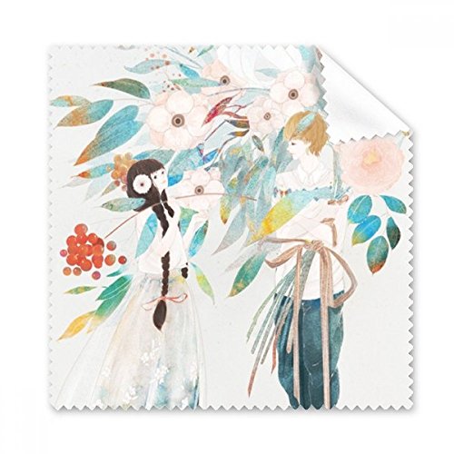 Cadeau tissu chiffon de nettoyage au style chinois classique pour verres et écrans