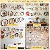 AEIMIAIDE 24 Pack Invisible Plate Hangers, 8 Inch Stainless Steel Invisible Wall Plate Hangers With 12 Pcs Wall Hooks For Decorative Plates, Wall