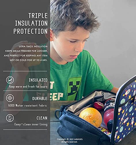 Mibasies KHB0072MMDPP_MBUS Girls Insulated Lunch Box Kids Rainbow Lunch Bag thumb #4