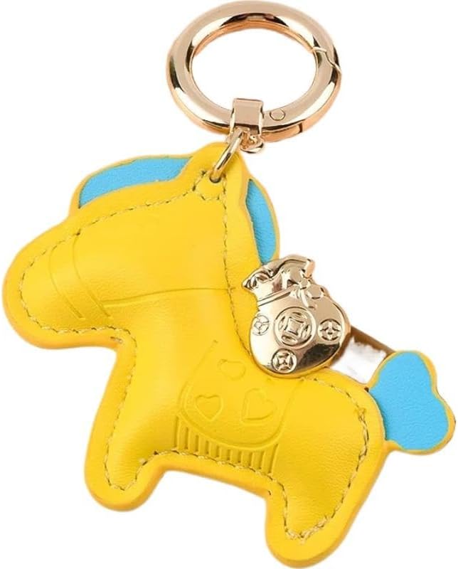 Handmade PU Horse Bag Charm Keychain Purse For Women Handbags
