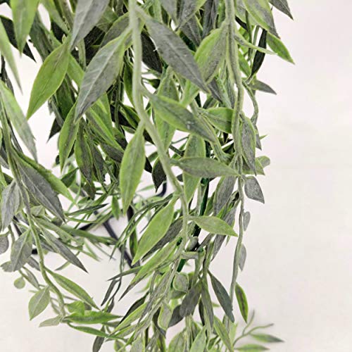 Folhagem Pendente Folhas Verde Planta Permanente 93x15cm