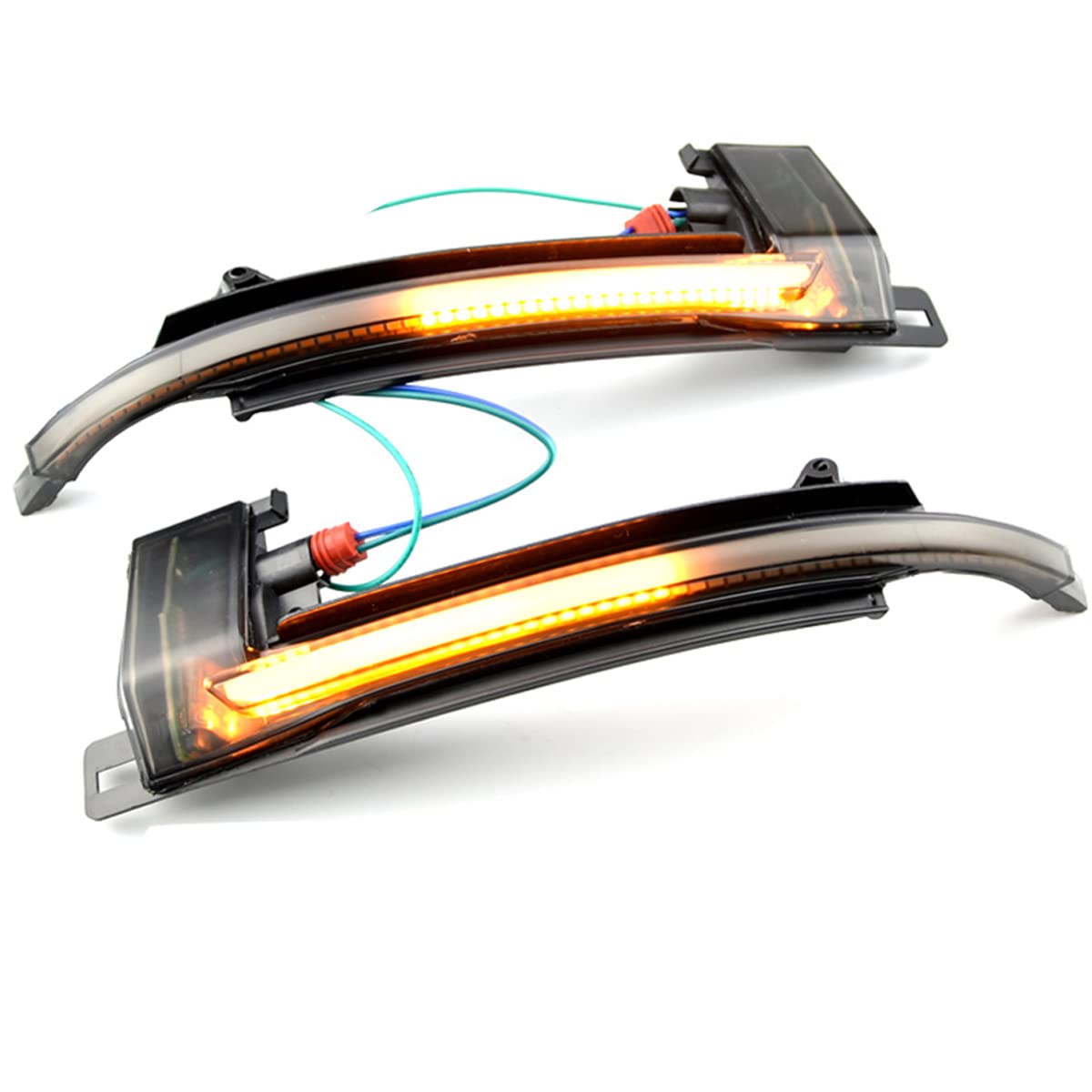 Indicatore di direzione dinamico Specchietto retrovisore Lente fumé Indicatore di direzione LED Indicatore di direzione Singal Compatibile con Audi A3 8P A4 A5 B8 Q3 A6 S6 SQ3 A8 D3 8K