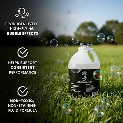 CHAUVET DJ BJG Bubble Juice Gallon | Professional Bubble Fluid for High-Flying Bubble Output | Non-Toxic and Non-Staining Formula | Designed for Use with CHAUVET DJ Machines