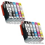 【nasia+】 キヤノン用 BCI-350XL (PGBK*2/顔料ブラック) BCI-351XL (BK*2/C*2/M*2/Y*2) 【10本セット】 互換 インク カートリッジ 純正と併用OK [安心国内保証/QR(Web)説明書] BCI-350XLBK BCI-351XLBK BCI-351XLC BCI-351XLM BCI-351XLY 【nasia+製/Hyper互換】