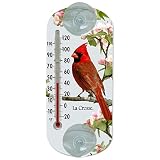 8" LaCrosse 204-1081 Traditional Thermometer with Cardinal Design, 8 by Lacrosse