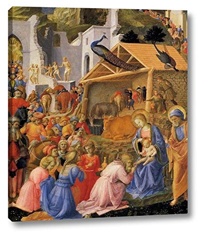 Adoration of the Magi by Fra Filippo Lippi - 20" x 24" Gallery Wrap Canvas Art Print - Ready to Hang