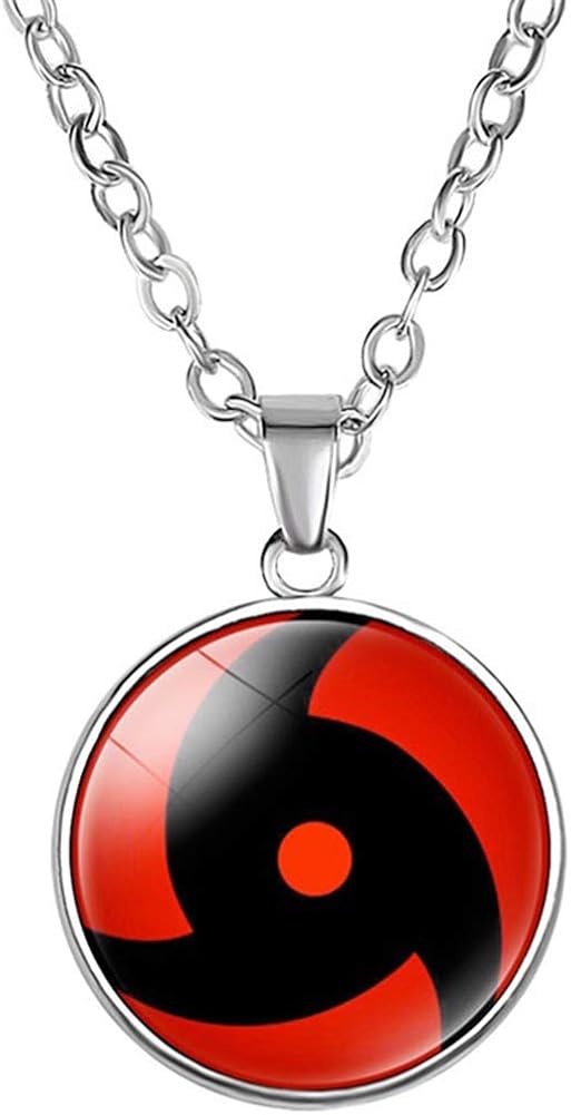 Cluis Naruto Shippuden Necklace, Naruto Sharingan Rinnegan Pendant