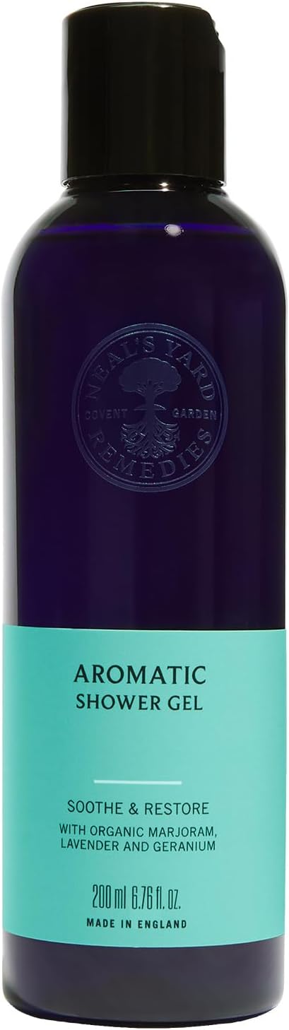 Aromatic Shower Gel, Body Wash With Relaxing Lavender & Geranium, Vegan & Cruelty-Free, 200ml