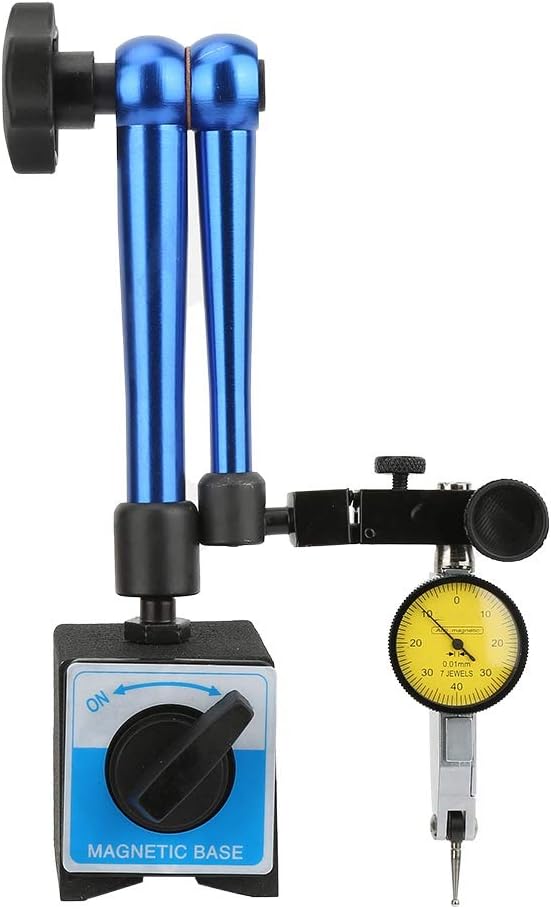 Magnetic Flexible Base Holder Stand Universal,Universal Dial Test Indicator,for Mechanical Processing,Workpiece Measurement,Device Correction and Other Fields(60 * 50 * 55mm)
