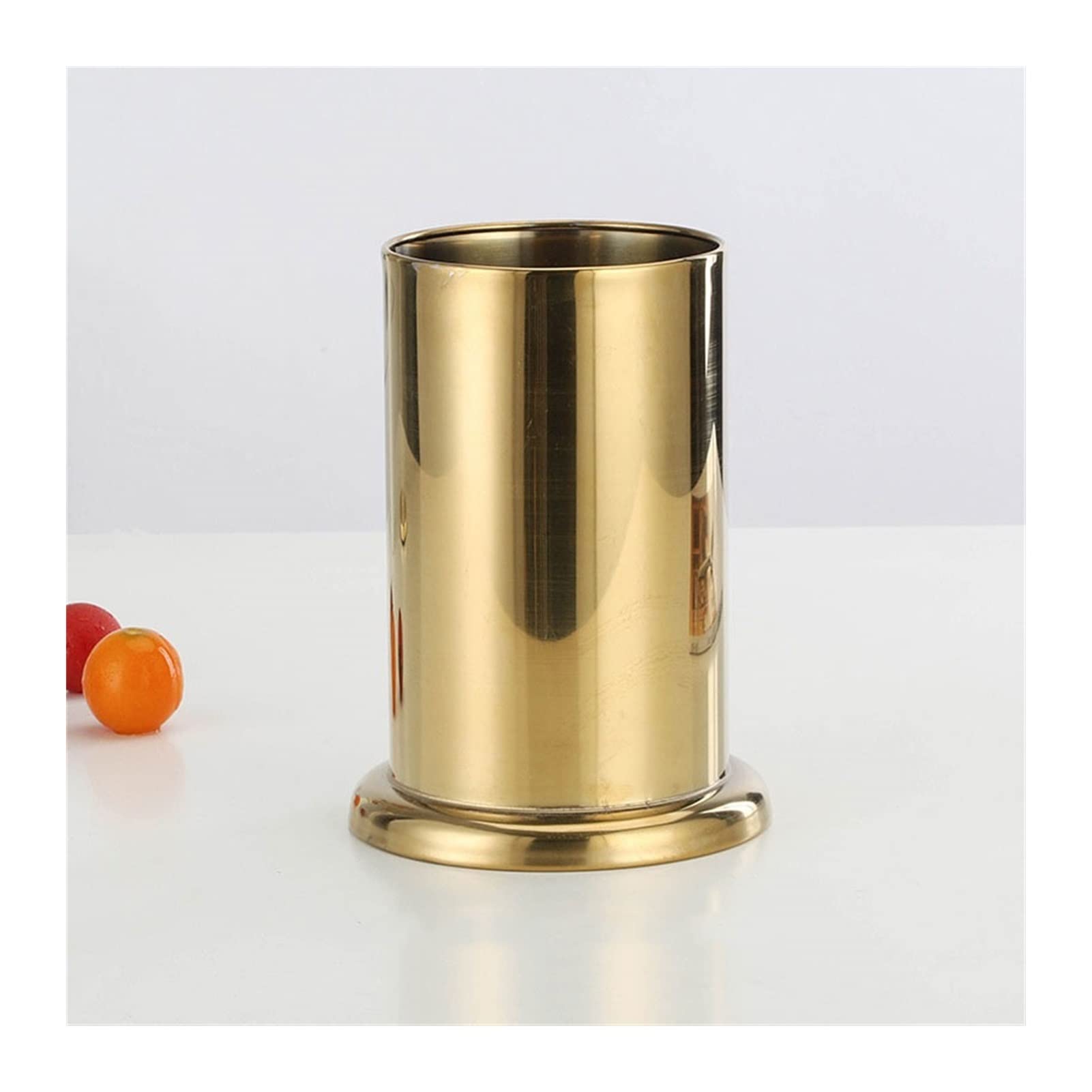 TOMYEUS Soporte para Cubiertos Cesta de Palillos de Acero Inoxidable Soporte de Cubiertos Colgante Oro Vajilla Escurridor Almacenamiento Rack Accesorios de Cocina Organizador Escurridor de Cubiertos