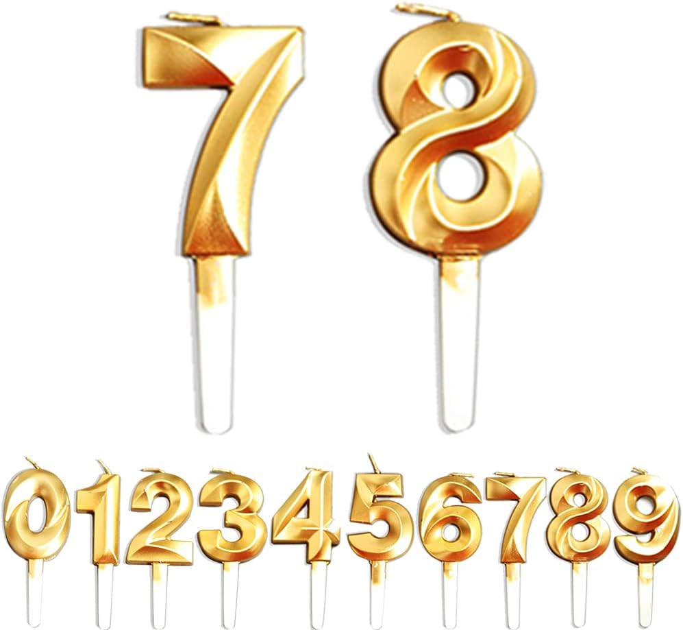 Birthday Candles, 78th/87th/7th/8th Birthday Cake Candles