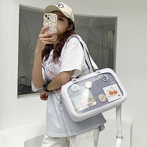 Image of TTCAYU Ita Bag Crossbody kawaii Pin Display Bag with Insert Ita Messenger Bags Japanese Handbag Shoulder JK Purse for Girl
