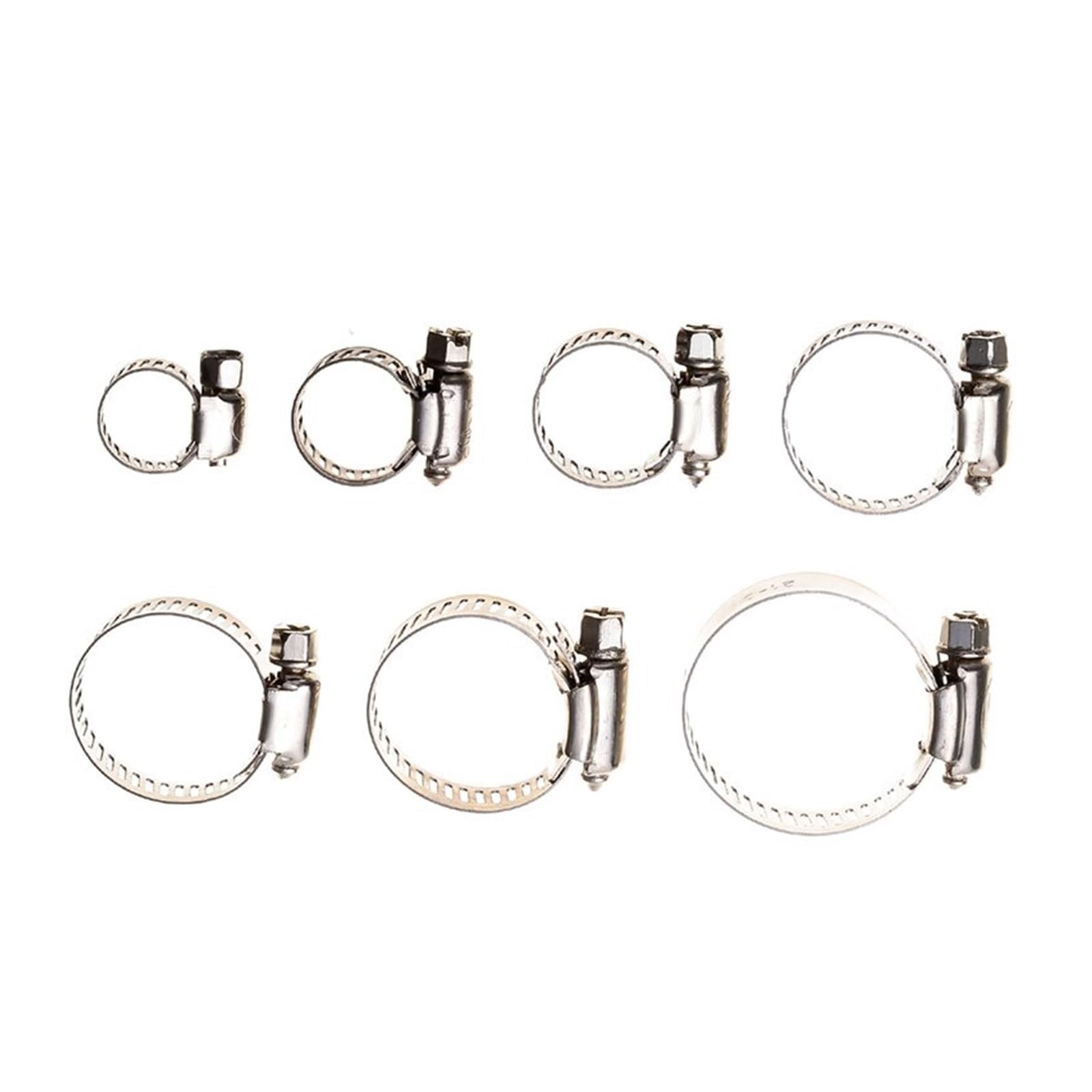 Pipe clamp 10pcs Hose Clamp Adjustable 8-44mm 304 Stainless Steel Worm Gear Clip for Water Pipe Plumbing Clamps(32-44mm 10PCS)
