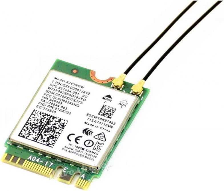 Review Discount Coolwell Waveshare AC8265 Wireless NIC Module for Jetson Nano(B01) Onboard Intel 8265AC Chip 2.4G / 5G Hz Dual Band WiFi Bluetooth 4.2 IPEX Connector Support Linux, Windows 10/8.1/8/7 Top Brands Coolwell Waveshare AC8265 Wireless NIC Module for Jetson Nano(B01) Onboard Intel 8265AC Chip 2.4G / 5G Hz Dual Band WiFi Bluetooth 4.2 IPEX Connector Support Linux, Windows 10/8.1/8/7
