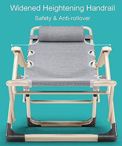 Chaises de jardin inclinables supporte 200 kg en structure gris robuste - 8