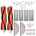 Accessori di Ricambi per Xiaomi Roborock Aspirapolvere S50 S51 S55 S5 S6 S60 S65, Kit di accessori per Roborock, Spazzola Principale, Filtri HEPA, Spazzola Laterale, Panni Mop, Nucleo del Filtro