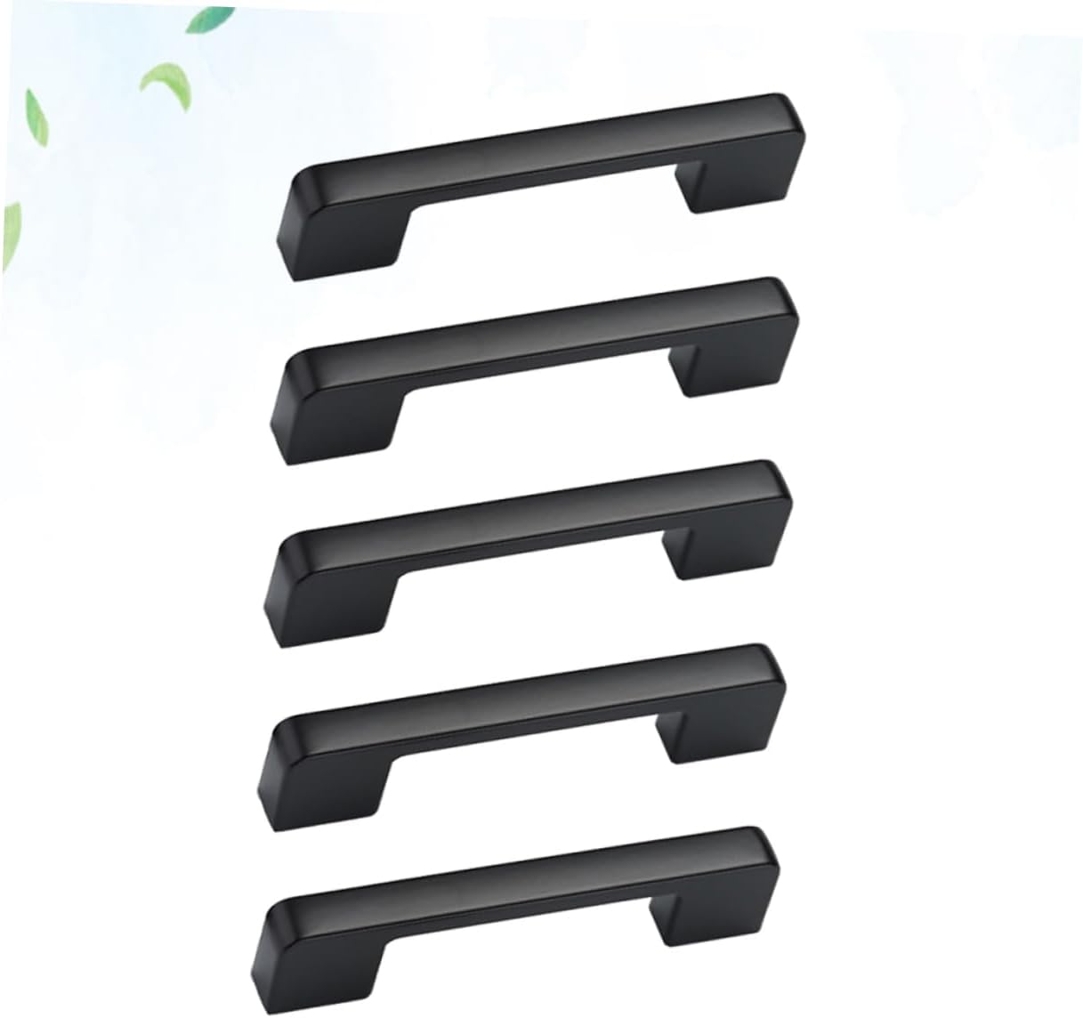 5pcs Modern Cabinet Handle Black Drawer Pulls Pull Handle Wardrobe Handle Simple Furniture Handle Metal Drawer Handle