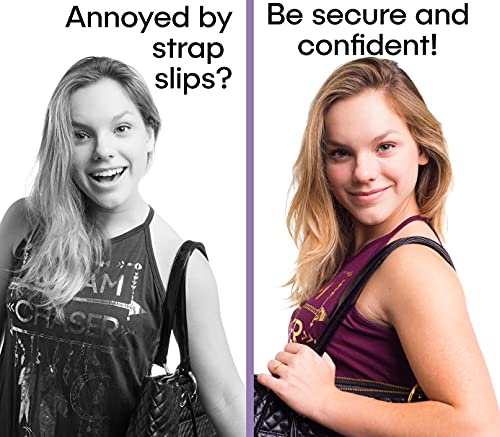 Purse Gummy Stop Strap Slips - Non Slip Grip Strip Pad For Handbag Straps - Shoulder Bag, Tote Bag, Diaper Bag Cushion Accessory - Set Of 6 Pieces #TOP6