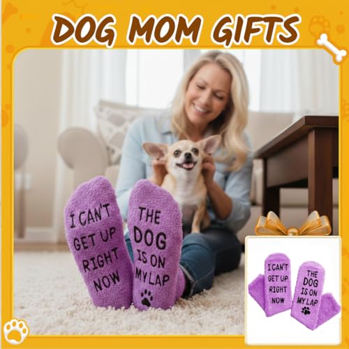 HAPPYPOP Dog Socks for Mom Dad - Dog Lovers Gifts for Women Men, Pet Lover Christmas Gifts