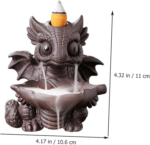 Miniatura 4 de Quemador de incienso de dinosaurio, cascada de mesa, decoración de escritorio, decoración del hogar, soporte de incienso de reflujo, cascada de