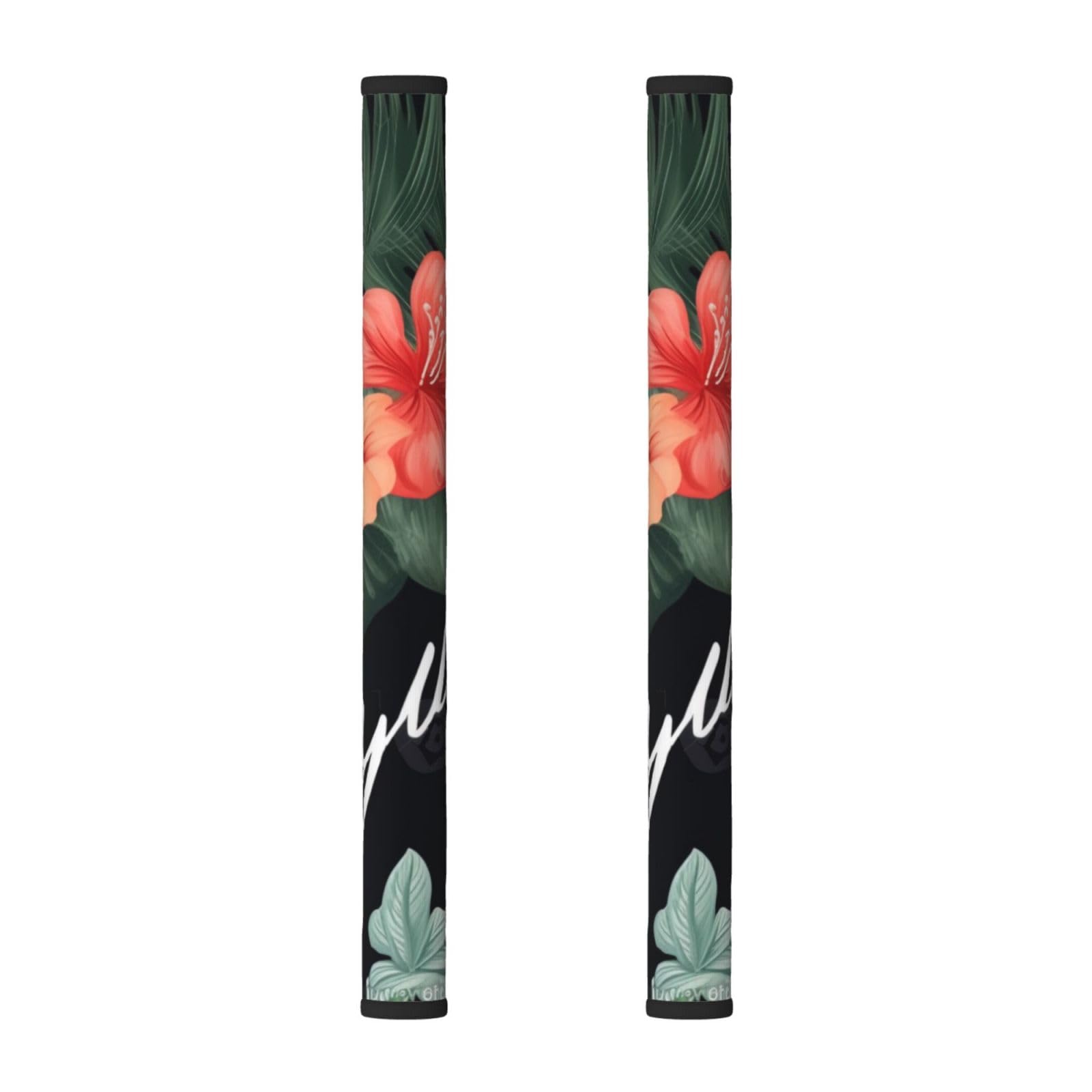 VGFJHNDF Refrigerator Door Handle Covers 2-Pack, Tropical Flower Palm Leaves Printed Protect and Decorate for Fridge Ovens Dishwashers