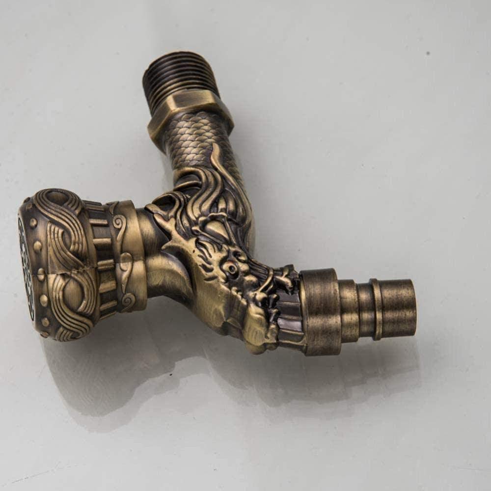 Accesorios para Grifos Bronce Antiguo Jardín E Uso Doméstico Pequeño Orificio Único Aleación de Zinc Y Agua Al Aire Libre
