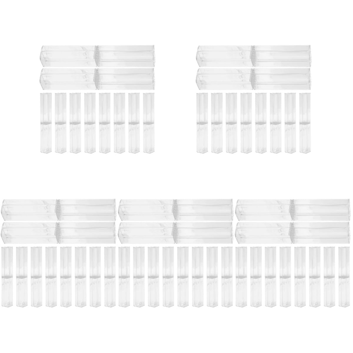 Trousse en acrylique transparente ronde NUOBESTY pour éviter la casse des crayons d'enfants