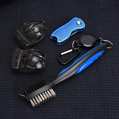 image for TOBWOLF Microfiber Waffle Golf Towel 16 X 21Inch, Brush Tool Kits with