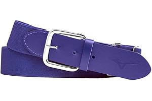 Mizuno Classic Elastic Baseball/Softball Belt | Youth and Adult in Purple