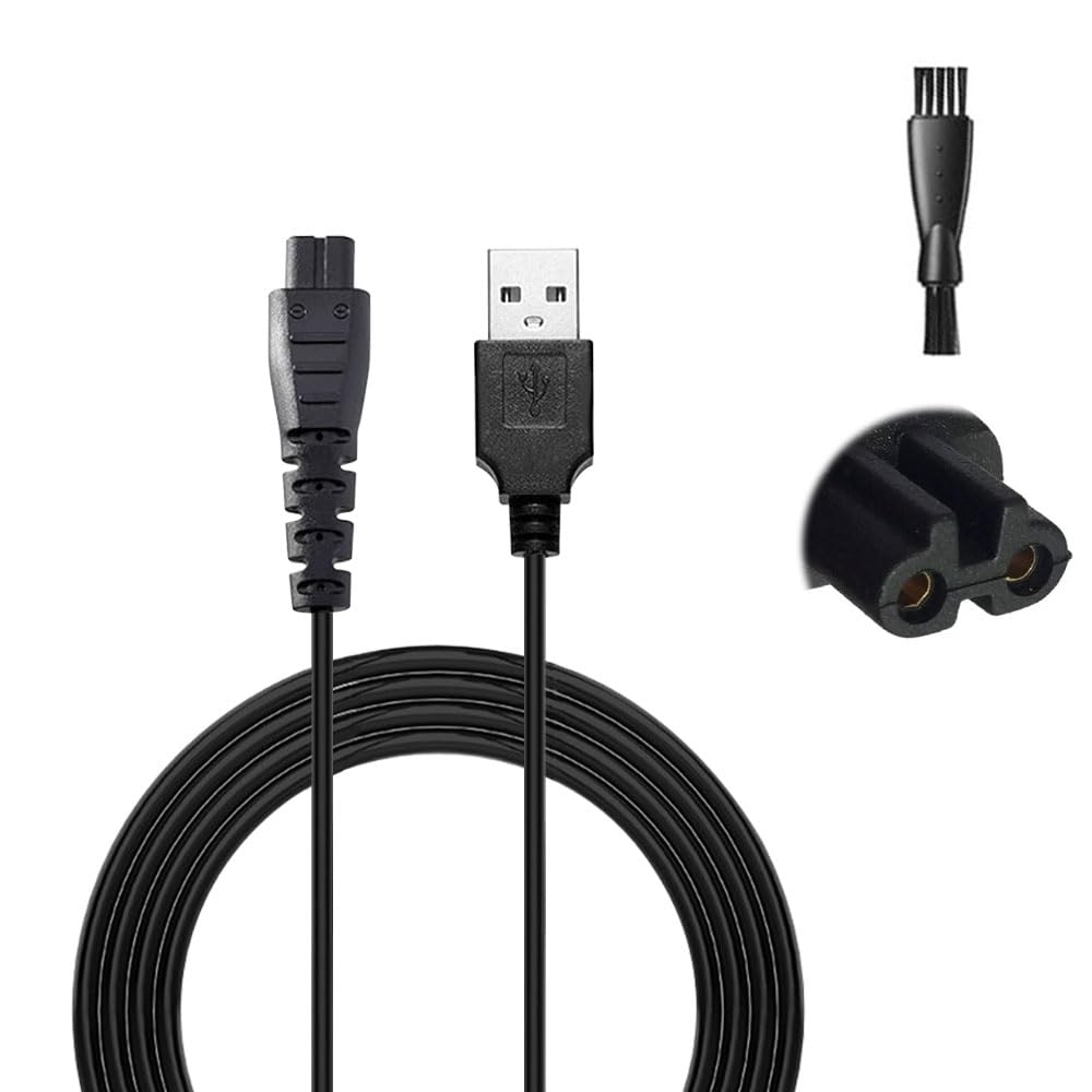 Cavo di ricarica USB per rasoio Remington, caricatore 5 V compatibile con HC4250 HC4255 F3 PF7500 MB4200 MB4130 XR1330 XR1350 XR1400 XR1470 XR1430 rasoio elettrico