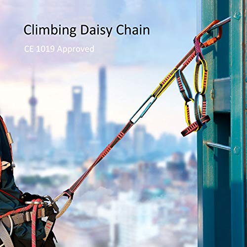 Geelife Personal Anchor System Sling Climbing Safety Daisy Chain Strips 4950lb Test Stitched Nylon Webbing Sterling Chains Reactor 55" x 1.06" x 0.63"