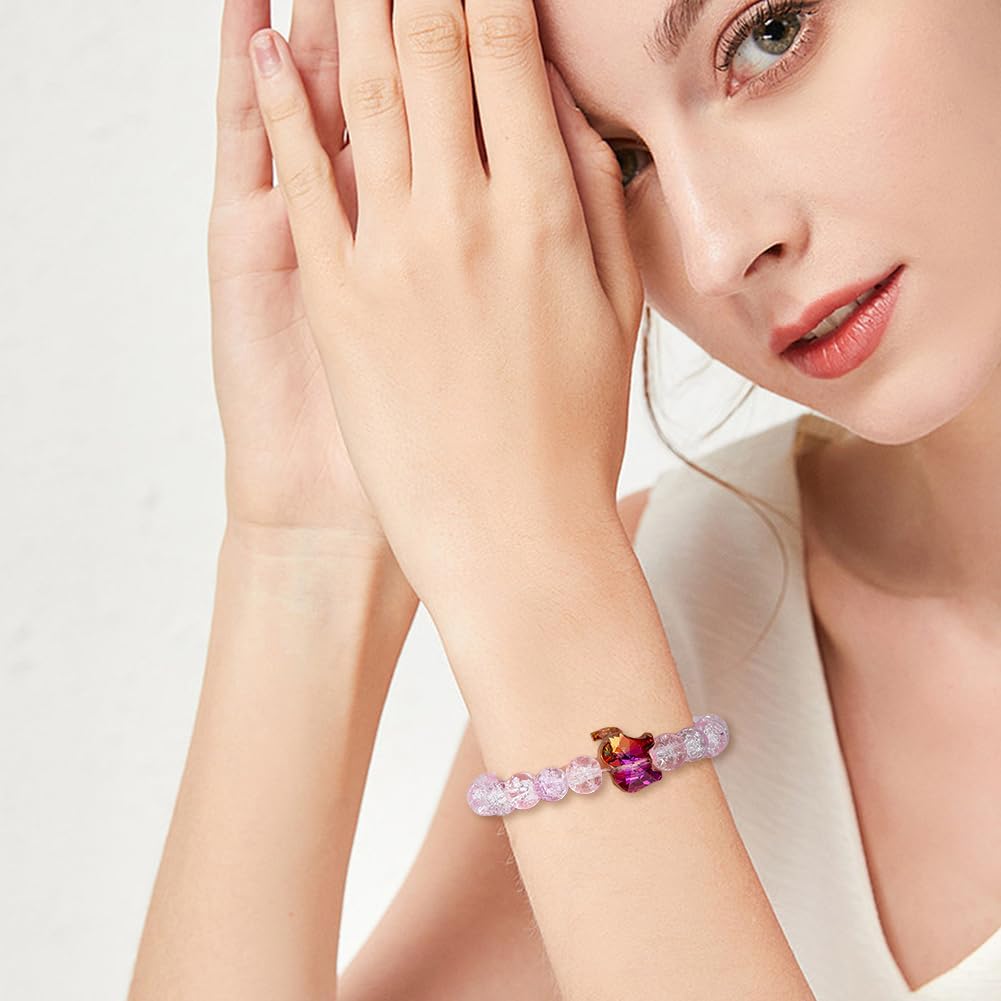 SUPERFINDINGS 35Pcs 7 Colors Transparent Elephant Glass Beads Mixed Color Back Plated Charms Bulk Animal Spacer Beads Earrings Necklaces Bracelets Charms for Jewelry Making 13x15x8.5mm Hole 1.2mm - Image 6