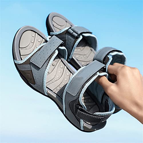 Men Shoes Men Soft Sandals Breathable Roman Male Canvals Beach Sandals Water Shoes Large Size(D,43 Code)4