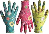 PROMEDIX P Clear Nitrile Garden Working Gloves Comfort Flex Coated Work Gloves, Super Light Weight, Breathable, Size Fit...