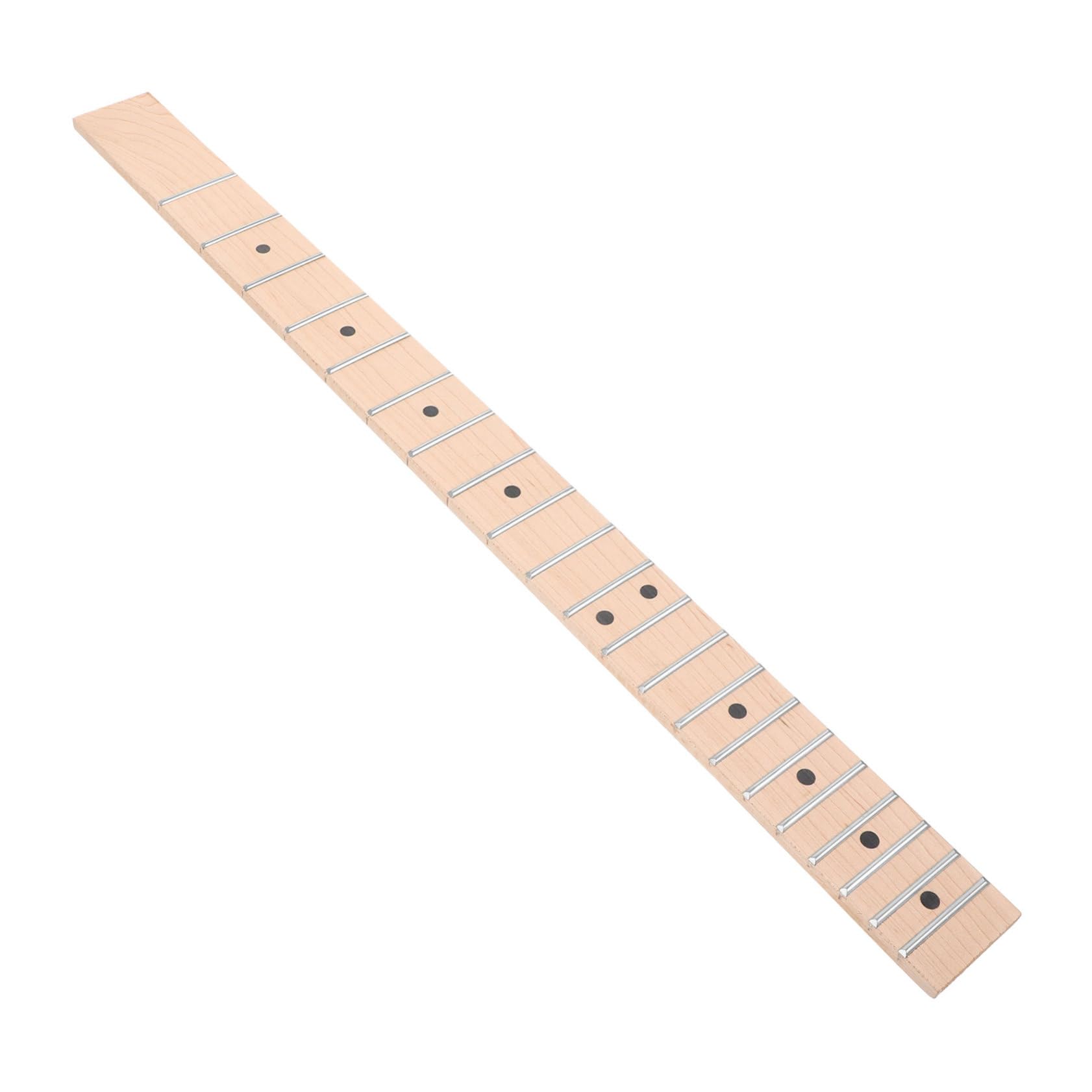 ibasenice 5pezzi Chitarra Elettrica Con Tastiera Acero Collo Sostitutivo Per Chitarra Elettrica Con Tasti Facile Da Installare e Resistente Per Chitarre Folk e Elettriche